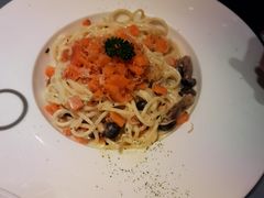 日式蟹肉熏三文鱼奶油细面-Lets burger非常汉堡·环球风味(蓝色港湾店)