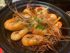 砂锅焗大头虾-恭喜上堓砂锅焗·海鲜大排档(闵行龙湖店)