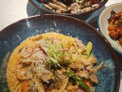 芝士蘑菇鲜虾意大利面-BE BRIGHT KITCHEN(正佳广场店)