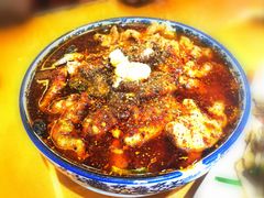 水煮肉片-民俗百家姓饭店(纺织城正街店)