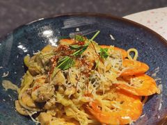 芝士蘑菇鲜虾意大利面-BE BRIGHT KITCHEN(正佳广场店)