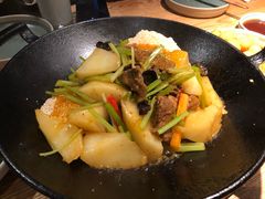 一个锅巴和时蔬-薇酌饮·陕西菜(南门外店)