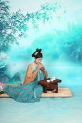 -后宫·古装汉服京剧儿童亲子全家福摄影