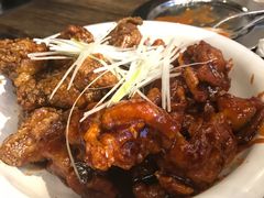 原味炸鸡和酱油鸡双拼-MI WU FACTORY米屋美食工厂餐厅(绿地店)