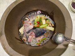 青椒紫苏锅-鲜潭蒸汽石锅鱼(五道口购物中心店)