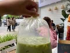 泰式手标绿奶茶-春莱·老挝咖啡·泰式奶茶(钟楼店)