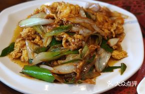 Scrambled Goose Eggs with Green Onion