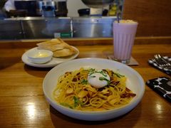 培根蒜片意面-ROAST coffee & eatery