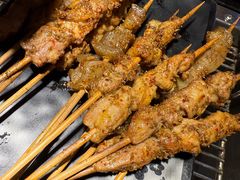 烤羊肉串-刘记大块烤羊腿餐吧(北沙滩店)