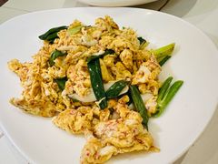 虾酱炒鸡蛋-松云居.大连人.大连菜