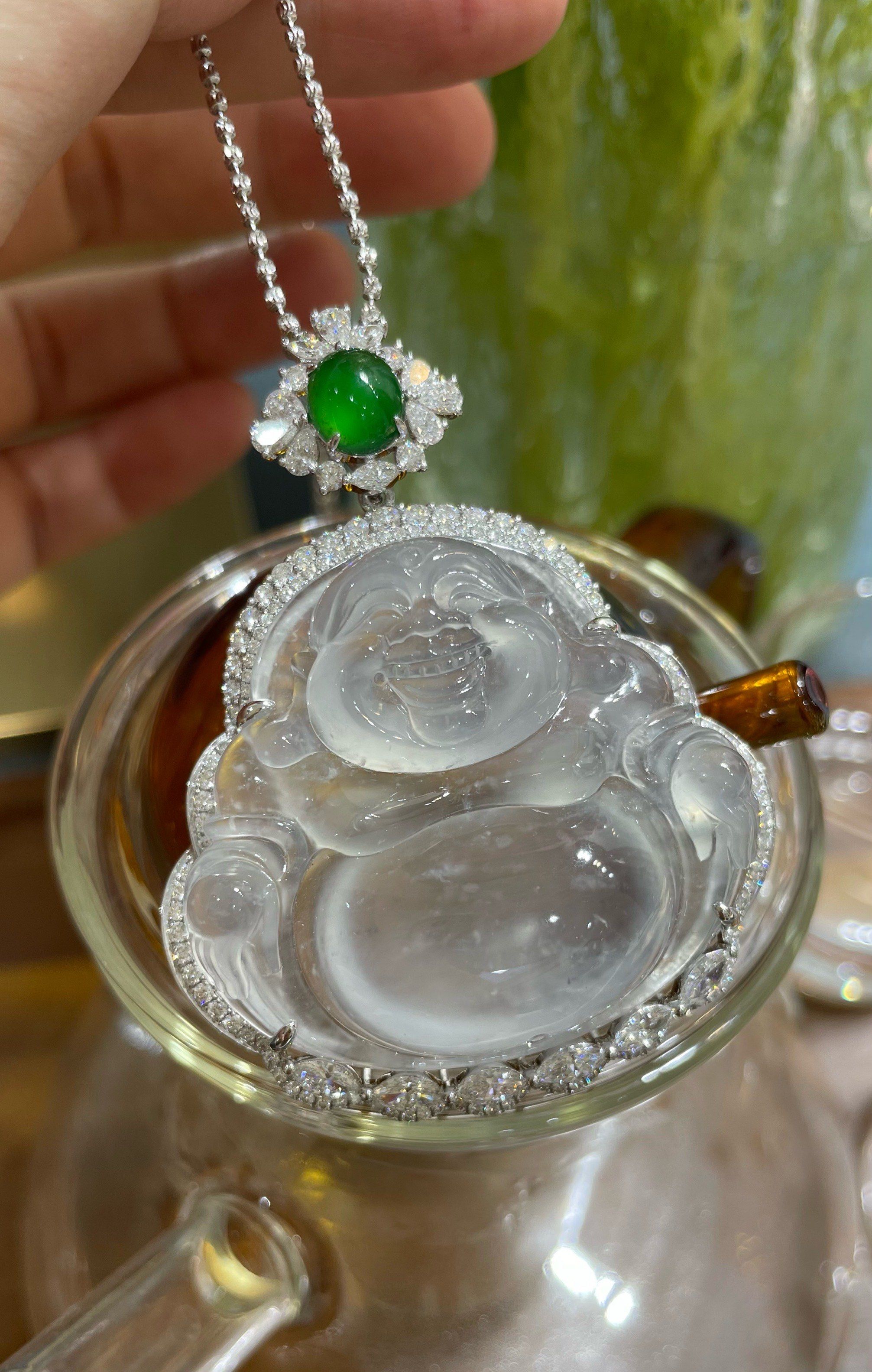 玻璃种美佛,翡翠佛公#弥勒佛 所见即所得,可美可传承 裸石3