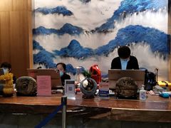 前台-成都蓝城悦杏温泉美食酒店(宽窄巷子店)
