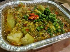 锡纸烤丝瓜-何师烧烤·香辣蟹·川菜·30年老品牌(太古里旗舰店)