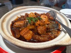 砂锅焗鳗鱼蹄筋-吕氏焗小鲜•海鲜青岛菜(总店)