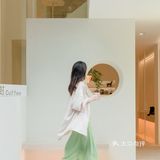 🍃深圳新店🤍简约纯白复式咖啡店☕️无死角！