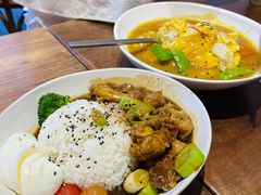 日式京葱黑椒鸡肉饭-肥朵食堂(带梦胡同店)