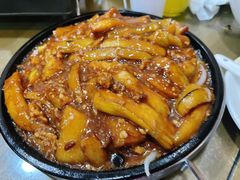 铁板酱香茄子-京天红酒家(虎坊路店)