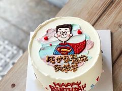 -咖咖熊蛋糕定制·英国蓝风车动物性淡奶油