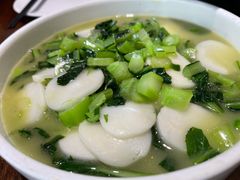 青菜煮年糕-梁记粥铺(开元地中海店)