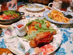 香料烤春鸡配时蔬-弗兰克牛排西餐厅Ribone steak house(柠檬花园店)