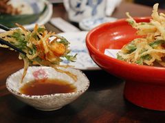 炸瑶柱蔬菜饼-加奈日本料理