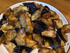 特色茄子-华盛园卷子王农家菜水库鱼