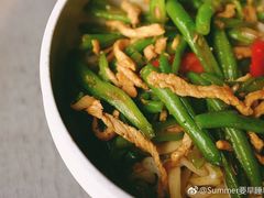 豆角丝炒肉拌转百刀-日上三甘(三里屯店)