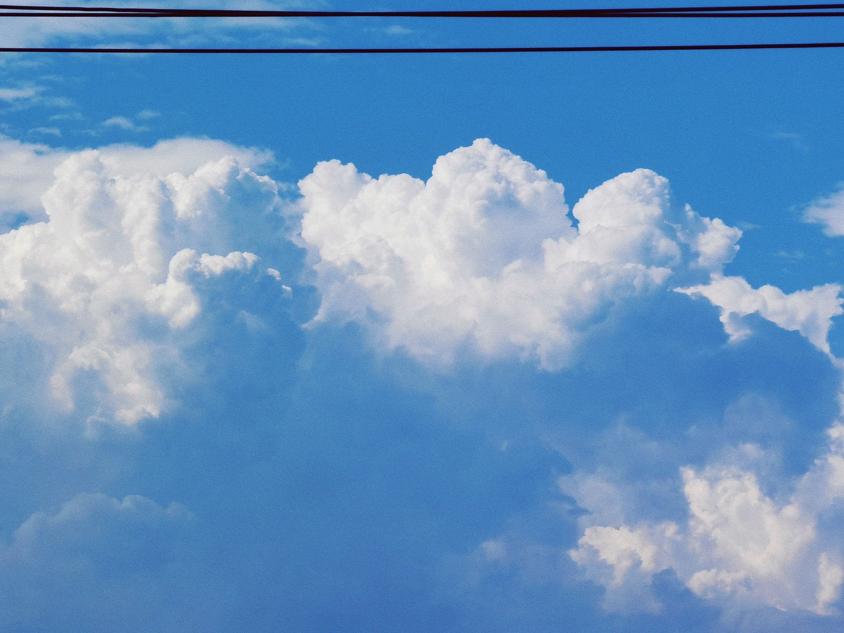 今天的云彩好像画一样