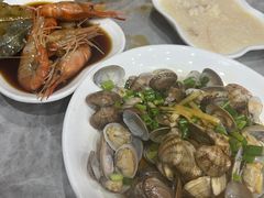 葱油炒花蛤-红灯笼龙凤饭店(宁波老字号店)