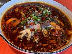 海鲜毛血旺-渔民船说·北塘海鲜·天津菜·海肠捞饭(北塘古镇店)