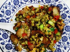 酸豆角炒腊肉-新新湘菜馆(新中街二条店)