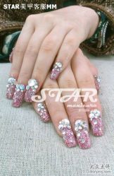 点击看大图 二月特价,本甲闪片渐变128(不含造型)-STAR美甲店