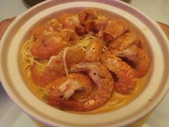 胡椒伊面中虾煲-东海朗廷酒店-唐阁T’ANG COURT 中餐厅