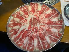 雪花原味牛五花-老炉家木炭烤肉(长江国际店)