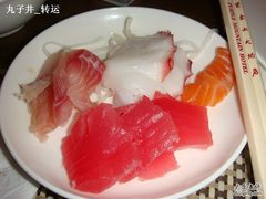 终于抢到得生鱼片-上海金陵紫金山大酒店·汇海餐厅