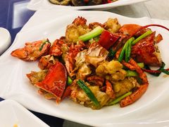 姜葱炒波士顿龙虾-黄沙水产交易市场