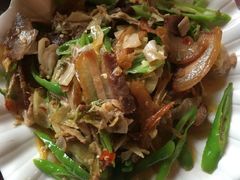 酸菜炒油肉-邛海风味特色菜馆