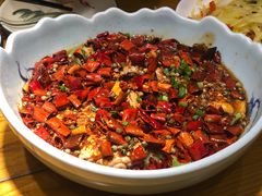 麻辣猪脑-丁记盐蘸牛肉·新杭菜(河东路店)