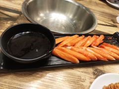 招牌蟹腿肉-超越炭火牛蛙火锅鸡(河东店)
