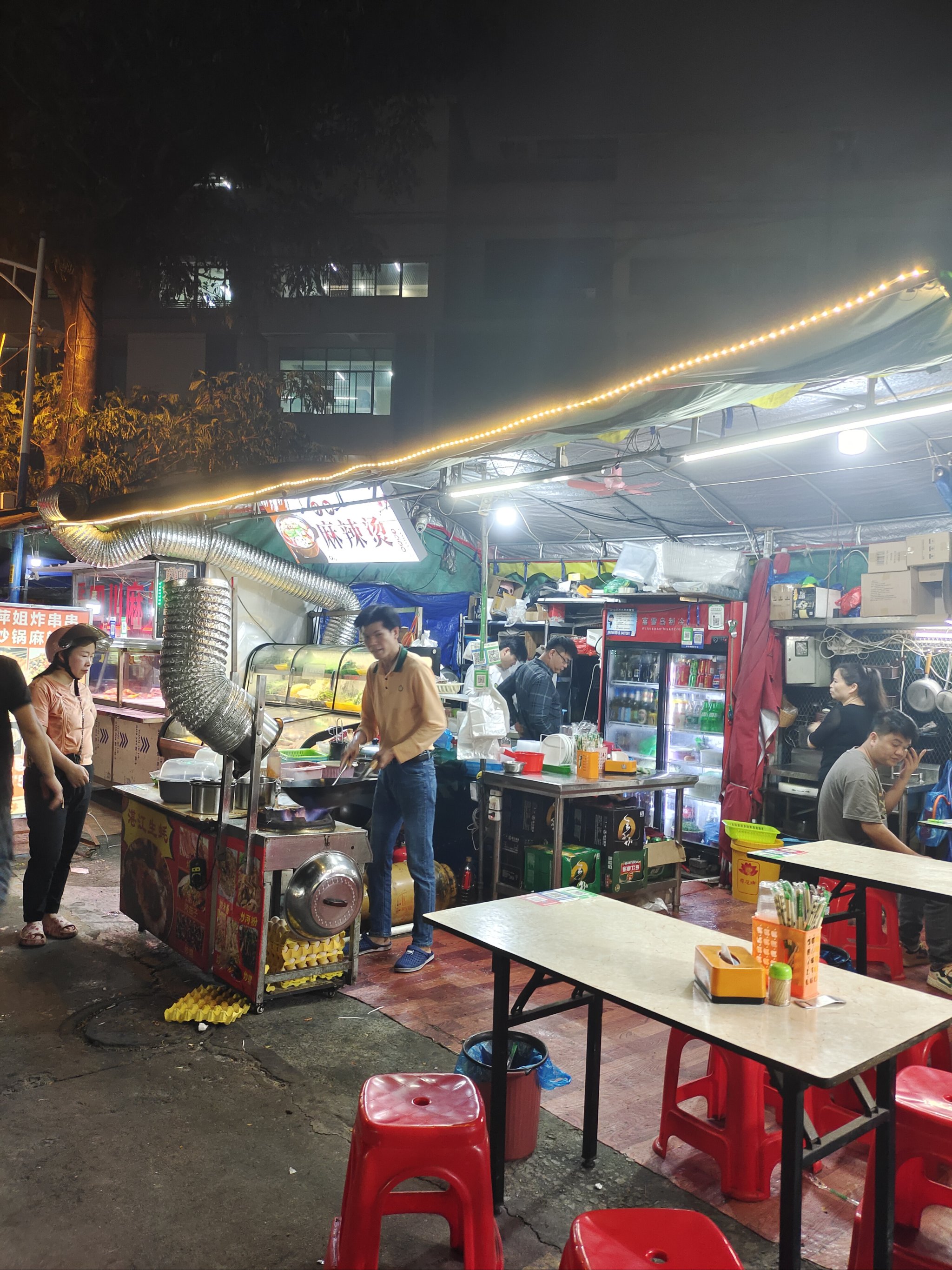 夜市照片真实路边照片图片