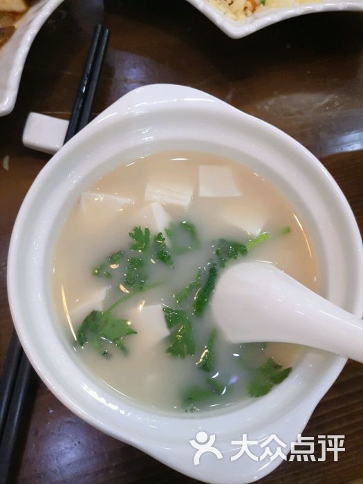 清貝豆腐湯