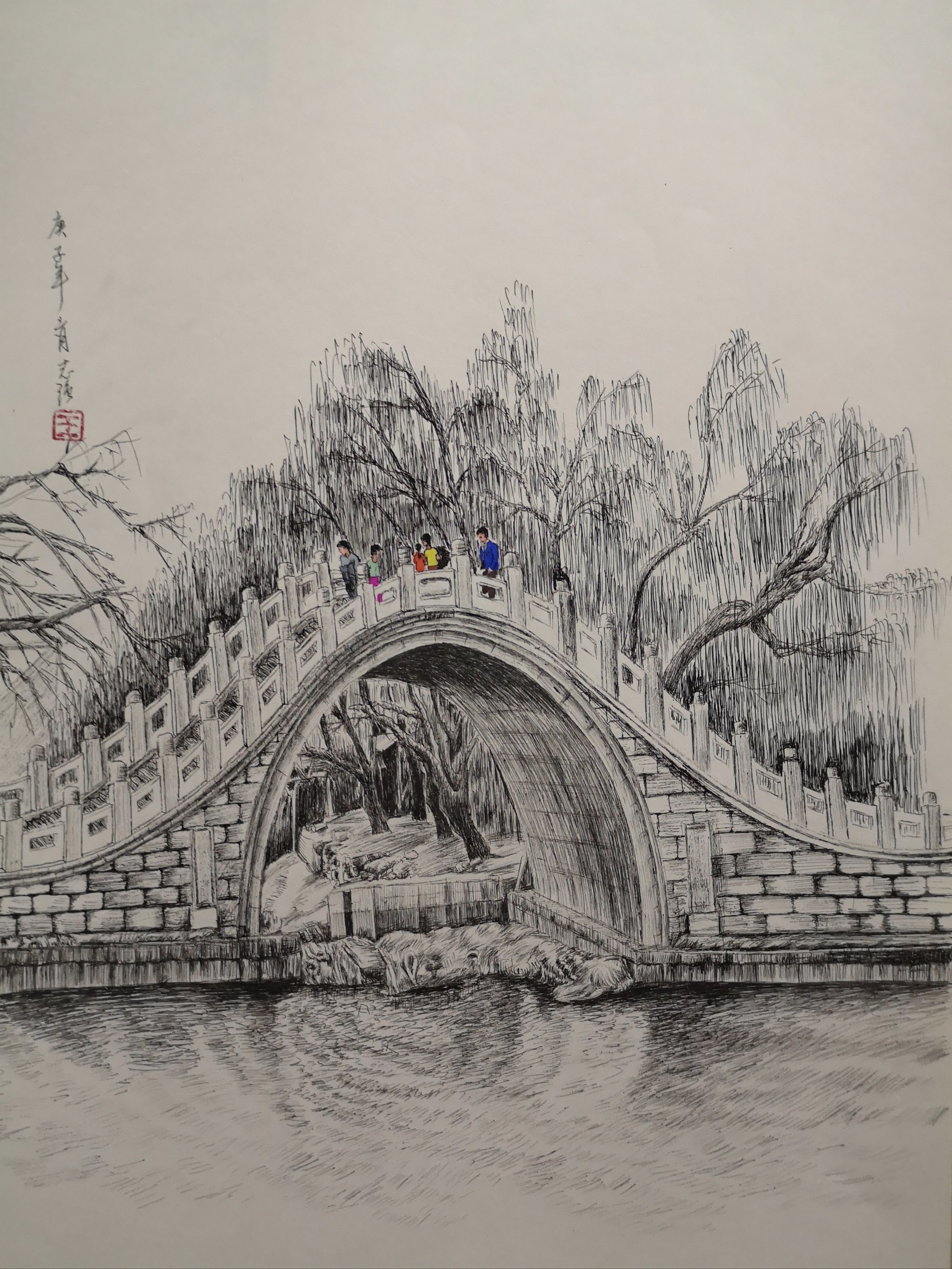 钢笔🖋速写素描风景