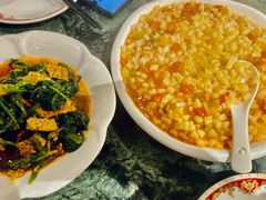菠菜拌面筋-东方亚克西餐厅(西康路店)