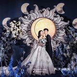 金光闪闪的星河婚礼,不一样的星系风格