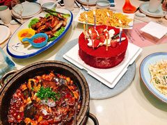 -海派美食·家宴海鲜青岛菜·石锅鲽鱼头(东方城店)