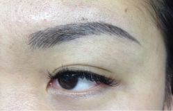 刚做好飘眉-平萍纹绣韩式半永久定妆