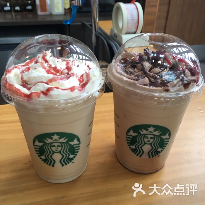 星巴克(长江西路店)蔓越莓白巧克力风味摩卡&黑森林拿铁图片 - 第128