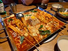 鱼饼火山炒年糕-包装马车·韩国料理·포장마차