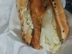 菠萝鸡腿堡餐-德克士(前门店)