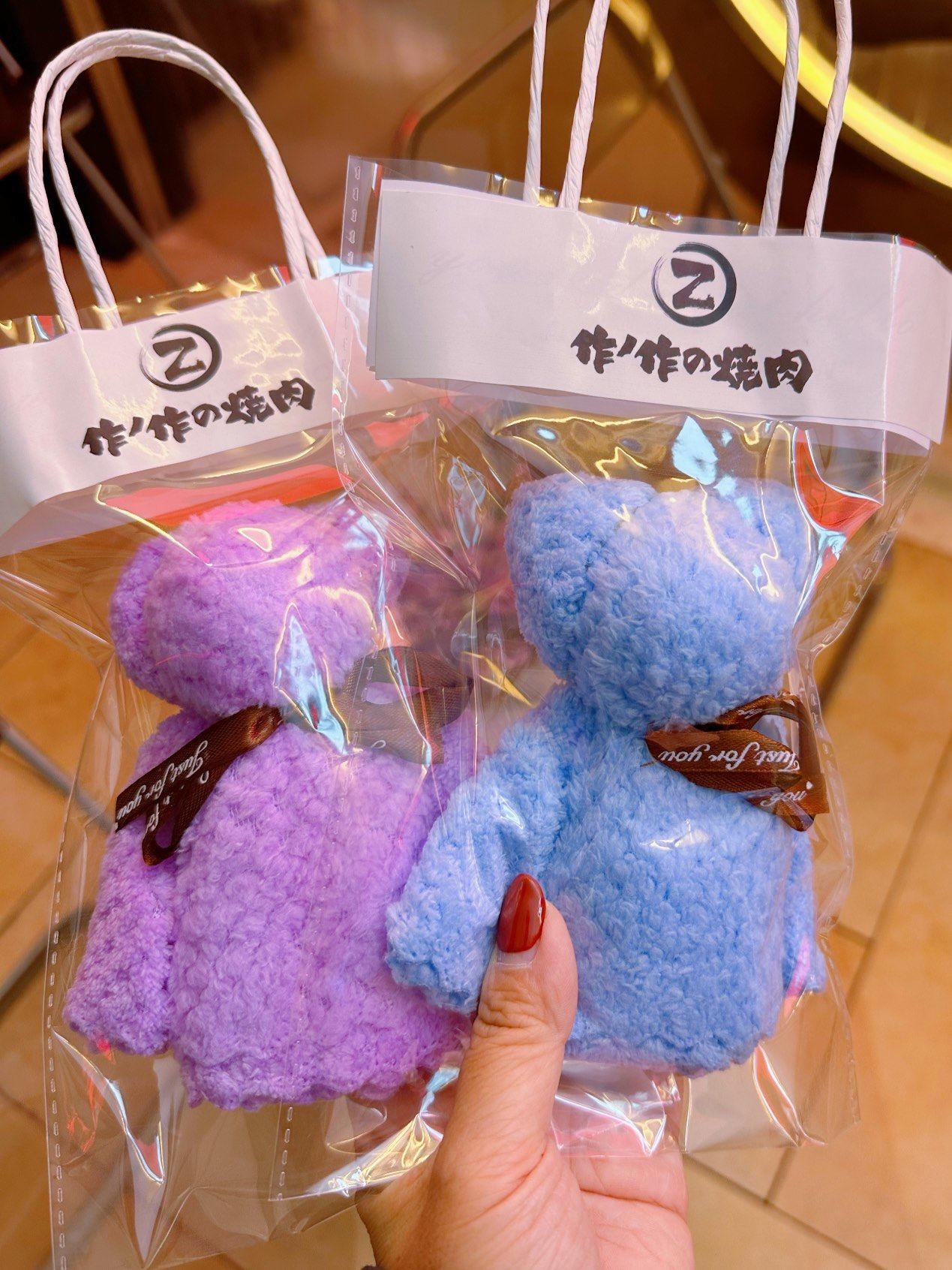 免费领可爱的小熊毛巾